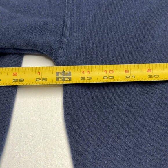 Vintage Salzenger Sweatshirt Mens Large Embossed Logo Blue - Picture 8 of 8